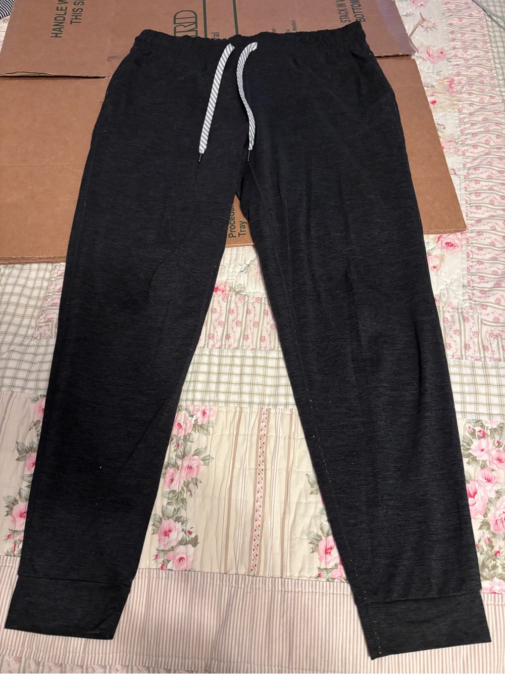 Makers Market Black Women's Track Jogger Pants with Drawstring